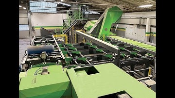 AUTOMATIC sawing line for ONE MAN operation, MEBOR vertical sawmill VTZ 1400 PLUS, optimised edger