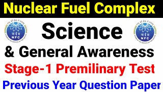 Class 1 NFC Science and General Awareness Stage-1 Preliminary Screening Test Previous Question Paper