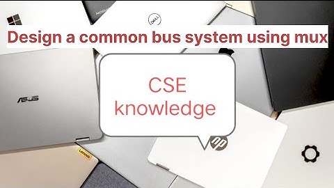 COA, (Important questions for examination)Design a common bus system using mux.