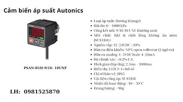 Cảm biến áp suất Autonics PSAN B1H 916  18UNF - H. H. Tân - 2/5/2025