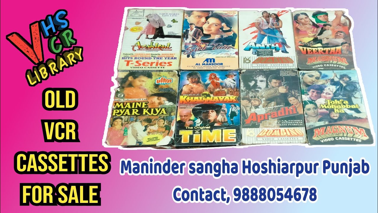 old vhs vcr cassettes Hindi movies for sale YouTube