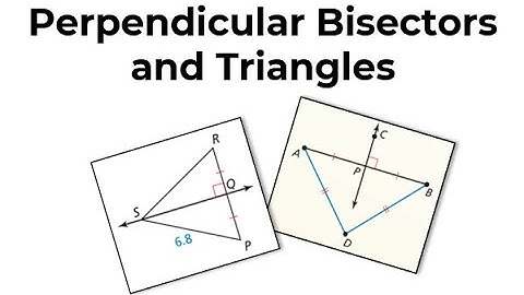 6 1 Perpenicular Bisectors Lesson
