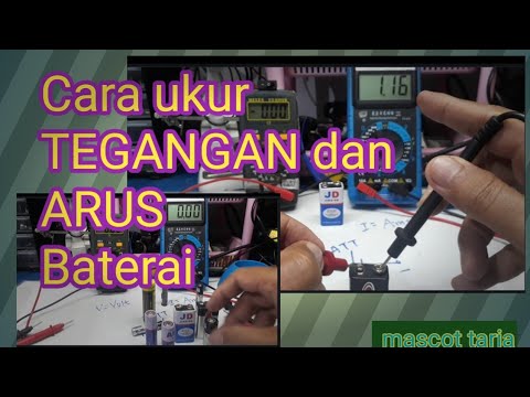 Cara ukur tegangan dan arus baterai dengan multimeter digital