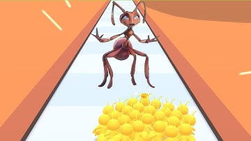 TINY RUN ANT GAME WALKTHROUGH PART|| 55 ALL LEVELS GAMEPLAY IOS,ANDROID 🐜🐜🐜🐜🐜