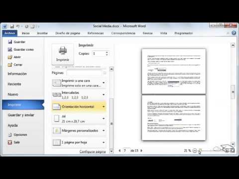 Video: Cómo Imprimir Verticalmente