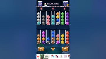 Color Ball Sort Puzzle Level 222 Solution