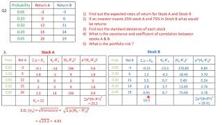 Portfolio Theory Part 3 Problems