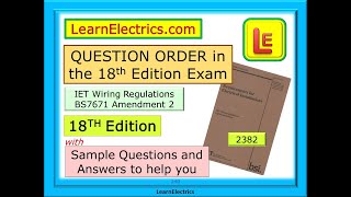 18th EDITION EXAM - QUESTION ORDER - PART ORDER - TIPS & QUESTIONS TO IMPROVE YOUR EXAM SCORE