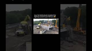 Highway Tunnel built in just 48 hours #prefabrication #construction