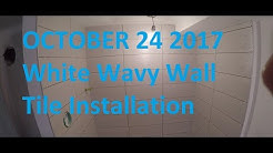 TIle Setting A Stand Up Shower Wavy Tile 