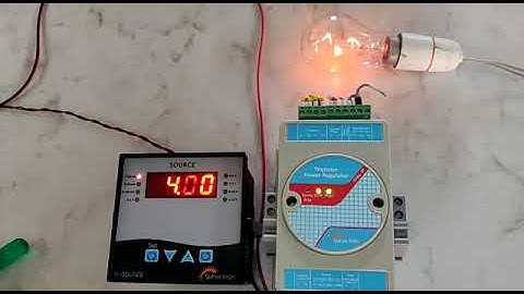 Single Phase Thyristor Power Regulator, Auto & Manual Function DEMO