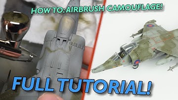 Hoe je vliegtuigcamouflage met airbrush aanbrengt: snelle tutorial