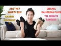 CHANEL BALLERINA FLATS AND SAINT LAURENT TRIBUTE FLATS REVIEW.ARE THEY WORTH $$?