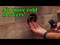 How to clean out shower valve to get hot water again - E35 S3