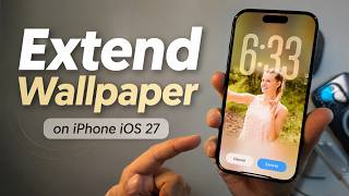 How to Use Extend Wallpaper on iPhone in iOS 27 (LOCK SCREEN) screenshot 1