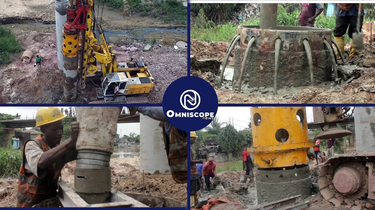 20 pieux pour relier Masina et Limete ! 🚧 Ce chantier sur l’avenue Kulumba va tout changer