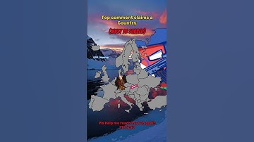 Top comment claims a country (part 4) #mapping #eu #europe #shorts