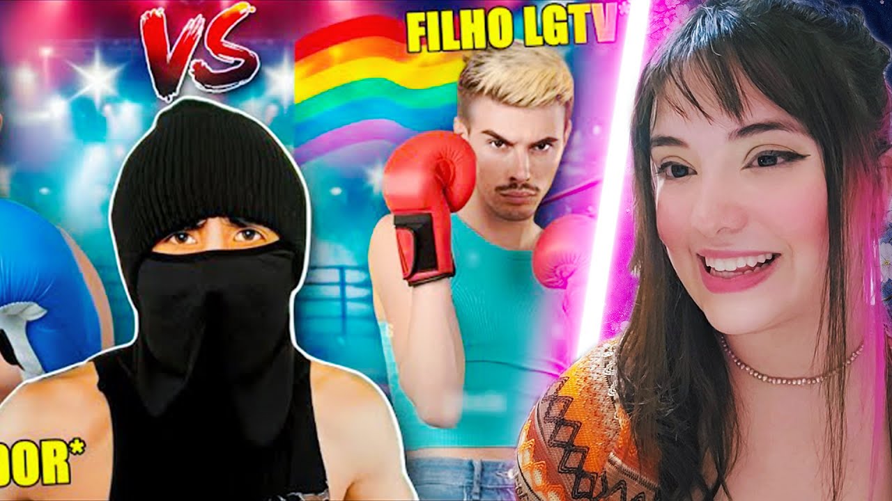 REACT | FILHO LGTV DESAFIA PAI CONSERVADOR PRA UMA LUTA... KARMA INSTANTANEO! (Logica 101)