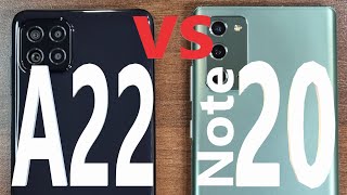 Samsung Galaxy A22 vs Samsung Galaxy Note 20 - SPEED TEST + multitasking - Which is faster!?