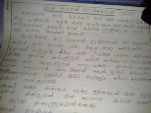 sinhala essays for grade 7