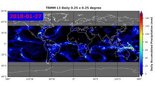 TRMM Daily Accumulated Precipitation from 2000 to 2018