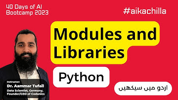 Modules and Libraries in python | #python #pythonkachilla #aikachilla