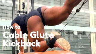 Master Kneeling Cable Glute Kickbacks on a Bench for Better Glute Activation 😍