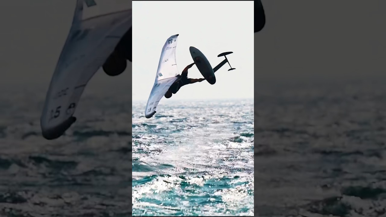 Two different flips                               #wingfoil #shorts