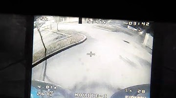 Eachine Novice 1 first flight on frsky x9 lite