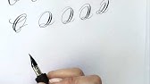 Modern calligraphy letter "L" - YouTube