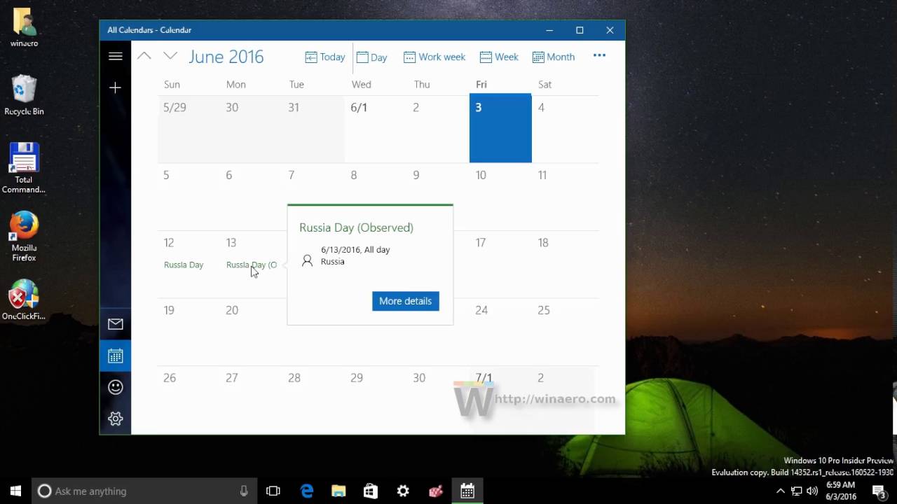 National Holidays add to Windows 10 Calendar YouTube