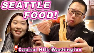 WHAT TO EAT IN SEATTLE! || Starbucks Roastery, Chewy Noodles, and Famous Ice cream in Capitol Hill