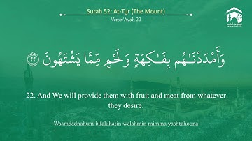 Quran 52 Surah At Tur سورة الطور Sheikh Ali Hudhaify   With English Translation