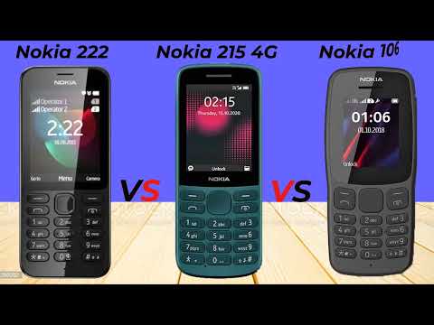 Nokia 222 VS Nokia 215 4G VS Nokia 106