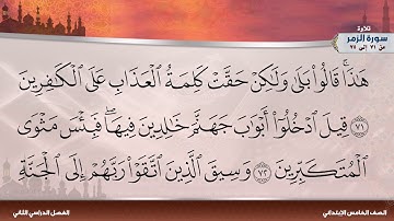 سورة الزمر من 71 إلى 75
