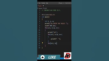 INDIAN Flag Code Pattern In C.||Coding In C.