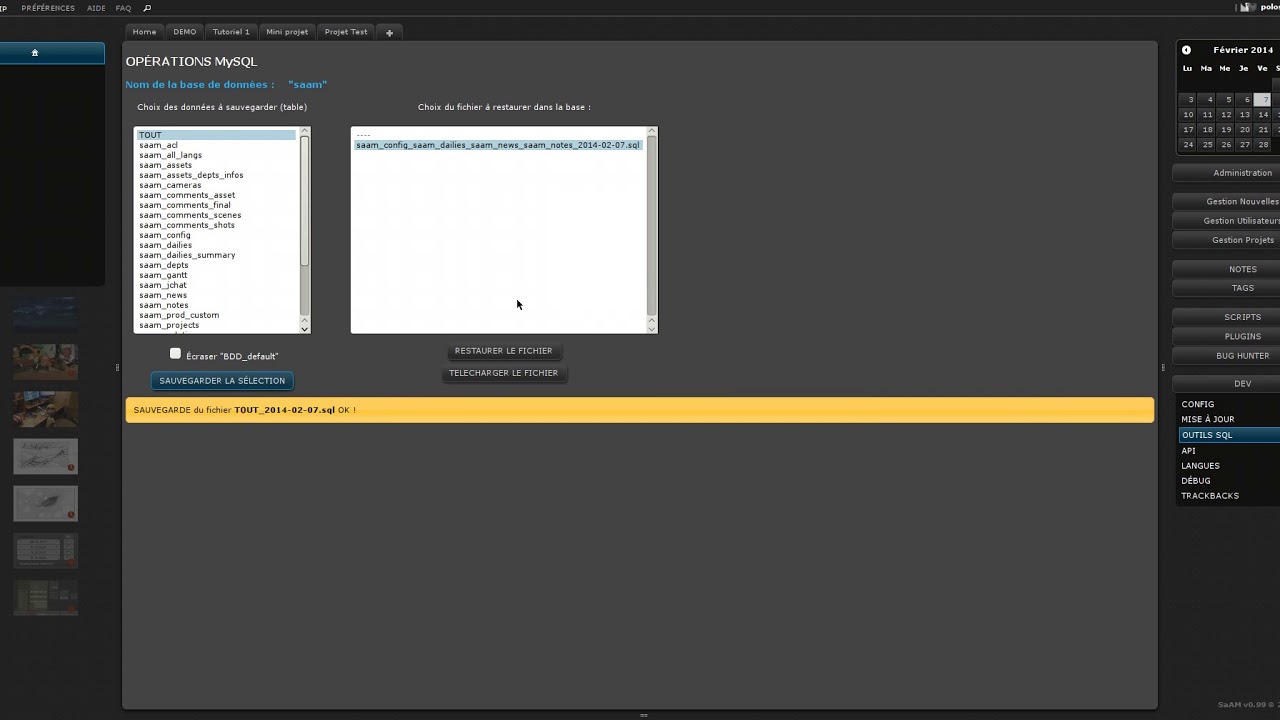 French Sql SaAM tuto FR dev dev sql tools - YouTube