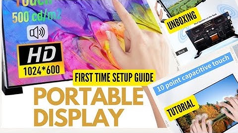 7 Inch portable display screen for Jetson nano|Laptop|Raspberry-pi | USB powered monitor |Touch |