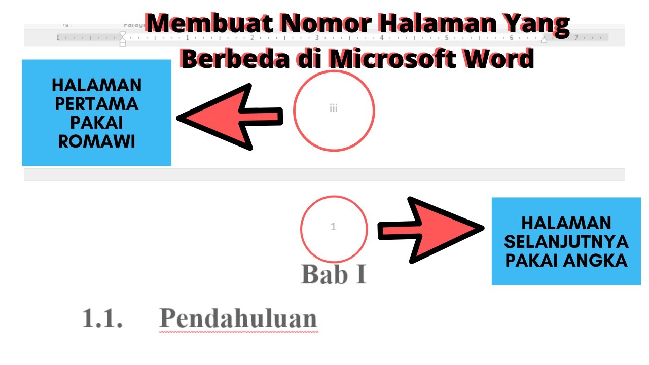 Cara Membuat Penomoran Halaman Berbeda di Microsoft Word | Belajar