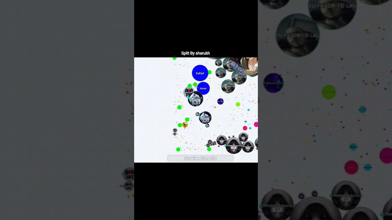 "Insane 1v4 Split Domination in Agar.io 🔥 | Pro Moves by Split By Sharuk 💥"