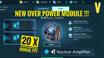 New Module 20x Damage Bonus !! Better than Overdrive ?? War Robots Remastered + Test Server Gameplay