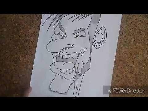COMO DESENHA CARICATURA DO NEYMAR JR - SPEED DRAWING