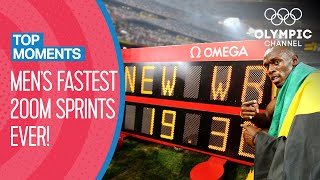 Top 10 Fastest Men's 200m Sprint in Olympic history! | Top Moments