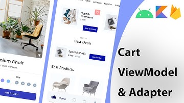 #26 Modern android ecommerce app | Cart ViewModel & Adapter
