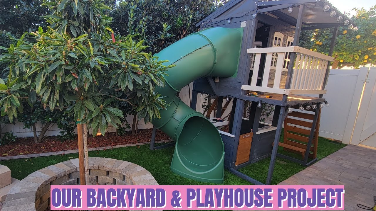 DIY | BACKYARD  AND PLAYHOUSE PROJECT | OUTDOOR PLAYHOUSE | JB & JB TV LEP