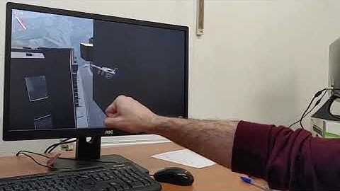 Gesture based drone control simulation demo