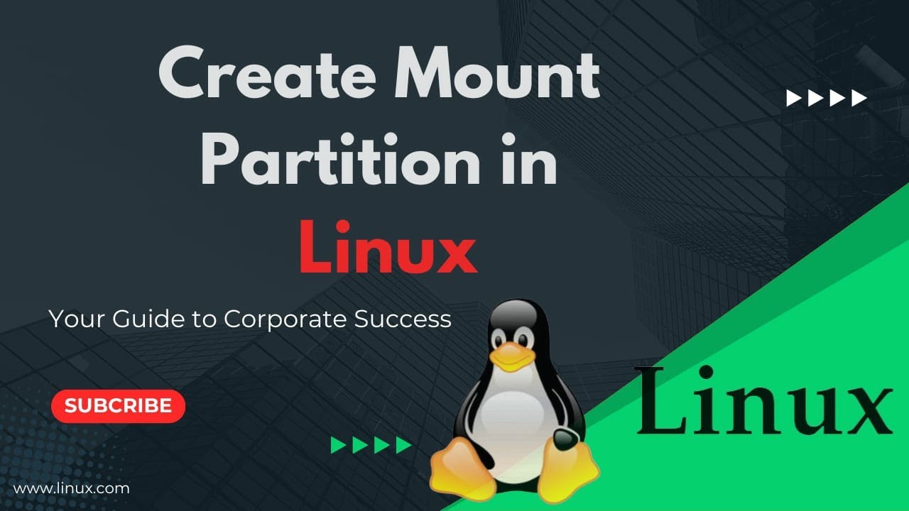 How to Create Mount Partition in Linux - YouTube