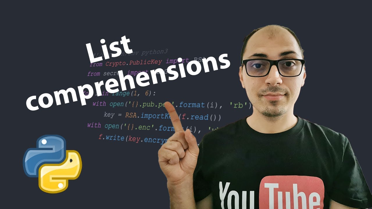List comprehensions - tutorial pentru incepatori #8 - YouTube