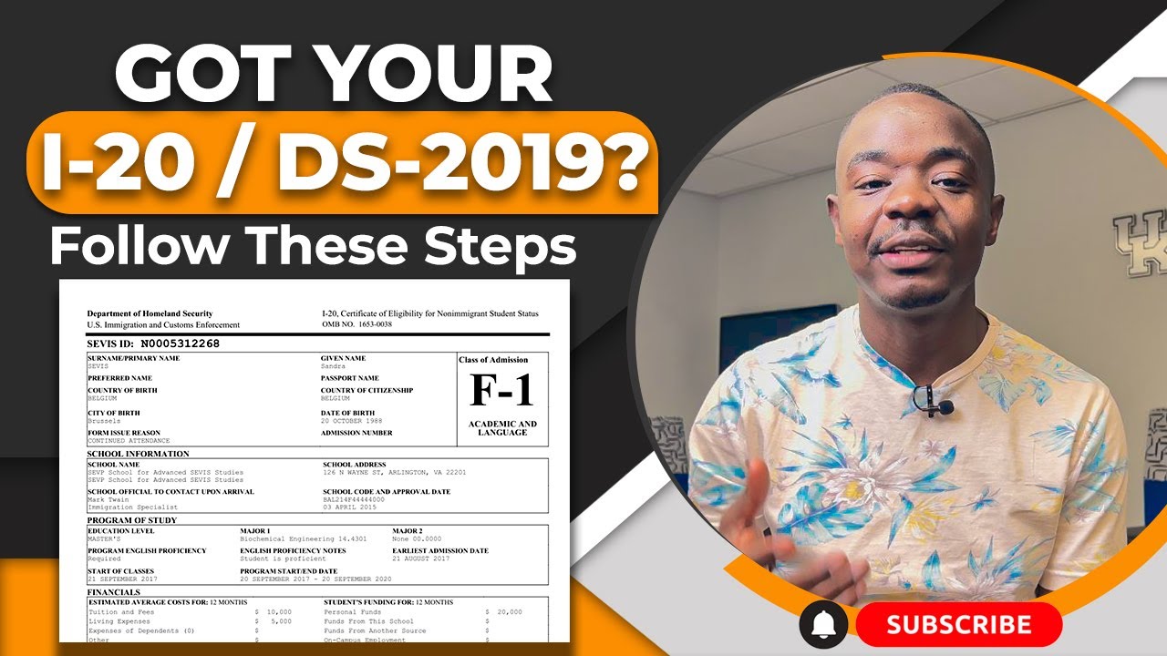 Important Steps To Get Your Visa Approved After Receiving Your I-20 / DS-2019