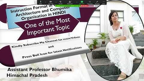 Instruction Format in Computer Architecture in Hindi
